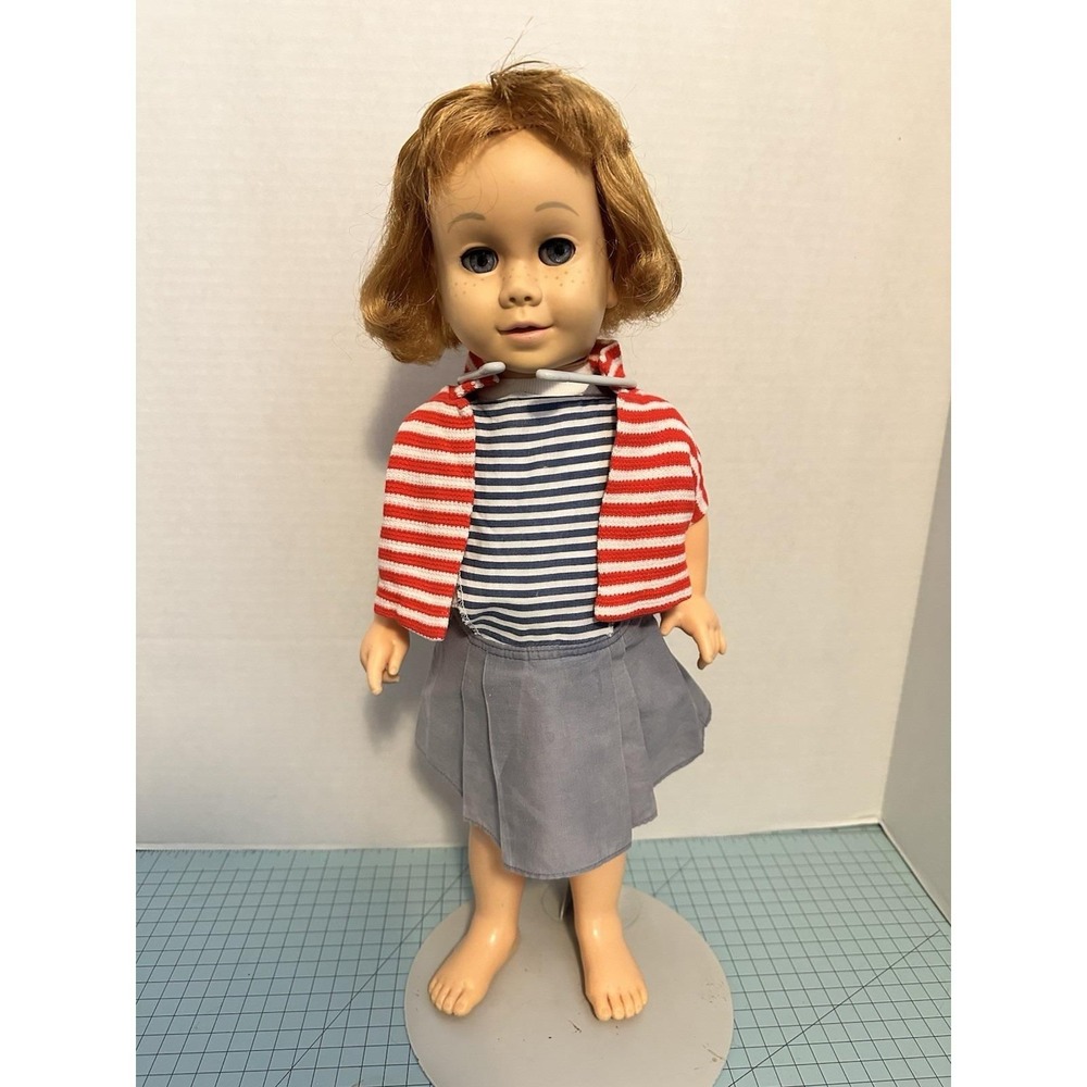Mattel 20" CHATTY CATHY DOLL, Soft Vinyl Head, Blonde 1st Issue, 1962 Pullstring